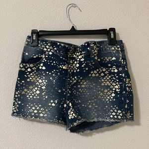 Justice mermaid scale jeans short- S